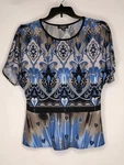 R&m Richards Shirt Womens Size Petite Top Blouse Short Sleeve Stretch. Fixed Price $18.69.