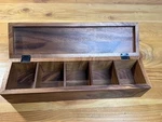 Williams Sonoma Ironwood Gourmet Townhouse Tea Box, Acacia Wood, Nwt. Fixed Price $45.00.