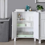Fch Wooden Bathroom Floor Cabinet Storage Free Standing Cupboard 3 Shelves. Fixed Price $53.99.