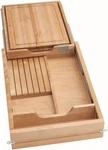 Rev-a-shelf 4KCB-18HSC-1 Wood Classics 15" Two Tier Kitchen Knife Maple. Fixed Price $495.33.
