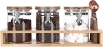 Airtight Glass Storage Jars With Hinged Lids For Tea, Coffee & Sugar 27OZ. Fixed Price $126.99.