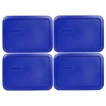 Pyrex 7210-PC 3-CUP Cadet Blue Plastic Food Storage Replacement Lid (4-PACK). Fixed Price $18.99.