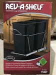 Rev Shelf Double 27 Quart Undermount Pullout Waste Container RV-15PBC-5. Fixed Price $49.95.
