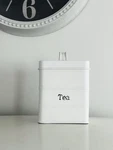 Harbour Housewares, Tin Tea Canister, Retro Kitchen Storage. Fixed Price $16.00.
