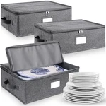 Pcs Platter Storage Case China Container Hard Shell 17X13X6 Inch Gray. Fixed Price $60.45.