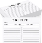 70 Count Recipe Cards, 4X6 White, Double Sided, Bla. Fixed Price $11.87.