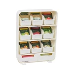 Mind Reader 9 Removable Drawers Tea Bag Holder And Condiment Organizer, White. Fixed Price $27.89.