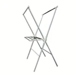 White Metal Folding Laundry Rack With Plastic Fittings- Ore International NR515. Fixed Price $35.00.