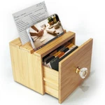 Simply Daisy Bamboo Recipe Box, 50 Cards & Dividers, Card/phone Holder. Fixed Price $57.45.