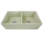 Nantucket Sinks FCFS3318D Double Bowl Farmhouse Fireclay. Fixed Price $1387.49.