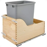 Rev-a-shelf Single Pullout Trash Can Qt. W/ Soft-close Slides, 4WCSC-1535DM-1. Fixed Price $413.99.