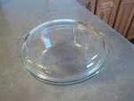 Vintage Pyrex #024 Clear Glass - Quart Round Dish Bowl W/ Lid Casserole Usa. Fixed Price $19.99.
