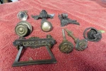 Rare Antique Brass Hardware Pegasus Corner Feet Knobs Pulls Lion. Fixed Price $31.85.