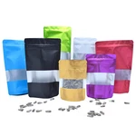 100 Matte Color Stand Up Zip Seal Storage Bag With Translucent Window For Seeds. Fixed Price $34.99.