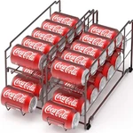 2 Pack - Simple Houseware Stackable Beverage Soda Can Dispenser Organizer Rack,. Fixed Price $24.99.