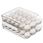 Proarea Egg Holder For Fridge, Stackable Rolling Organizer Refrigerat.... Fixed Price $30.34.