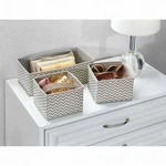 Interdesign Chevron Fabric Closet/dresser Drawer Storage Organizer 2 Pack. Fixed Price $8.13.
