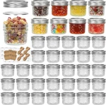 Eathtek Oz Mason Jars 40 Pack, 120ML Mini Canning With Regular Clear. Fixed Price $43.20.