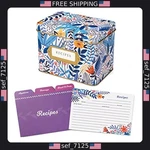 Jot & Mark Recipe Set: 25 4X6 14 Dividers Decorative Tin. Fixed Price $33.80.