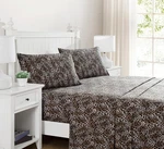 Beatrice Home Whimsical Printed Microfiber 4-PC. Sheet Set Choose & Size. Fixed Price $30.00.