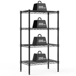 Dumos 4-TIER Metal Wire Storage Shelves, Adjustable Standing Rack She.... Fixed Price $38.07.