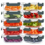 Komuee 10 Packs 22 Oz Glass Meal Prep Containers, Food Storage Containe.... Fixed Price $50.52.