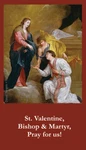 St. Valentine's (patron Saint Of Engaged Couples) Prayer Card, 10-PACK. Fixed Price $16.99.