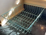 Vintage Coated Wire Plate Dish Drainer Drying Rack Mint Green For Sink. Fixed Price $35.00.