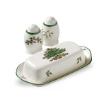 Christmas Hostess Set Butter Dish, Salt Pepper Shakers Dishwasher Safe. Fixed Price $43.20.