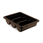 Commercial Cutlery Bin, 3-COMPARTMENT Restaurant Kitchen Flatware Tray, Silve.... Fixed Price $32.22.