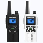 Samcom Frs Two Way Radios Rechargeable Walkie Talkies For Adults, Black+white. Fixed Price $46.56.
