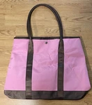 Avon Vintage Expandable Tote Bag Pink Brown With Handles. Fixed Price $17.99.