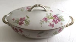 Charles Ahrenfeldt Ca China AHR1159 France Depose - Lidded Oval Serving Bowl. Fixed Price $24.95.