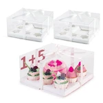 Jcd 3 Packs Cupcakes Combo Box 1+5 Containers With Gift Ribbon B.... Fixed Price $28.68.