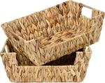 Storageworks Wicker Basket For 13 ""l X 11"W 5"H, Natural(water Hyacinth). Fixed Price $57.11.