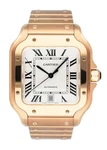 Cartier Santos WGSA0018 Large Rose Gold Mens Watch Box Papers. Fixed Price $36999.00.