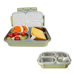Bento Box Lunch Stainless Steel Food Container With 3 Compartments Is Sealed. Fixed Price $16.82.