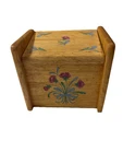 Lenox Poppies On Blue Natural Wooden Recipe Holder Box Cottage Core. Fixed Price $29.95.