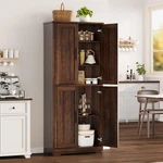 70'' Tall Kitchen Pantry Cabinet Storage W/ Doors & Adjustable Shelves. Fixed Price $144.30.