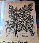 Psx, Botanical, LILAC,B22, WOODEN,K1299. Fixed Price $28.00.