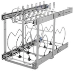 Rev-a-shelf 5CW2-1222SC Classic 11-3/4"W Two Tier Steel Frame Chrome. Fixed Price $203.70.