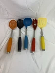 Fiesta 6 Piece Nylon Utensil Set Cambridge Stainless Steel As Is. Fixed Price $39.99.