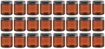 North Mountain Supply 4 Amber Glass Straight Sided Mason Ounces. Fixed Price $43.04.