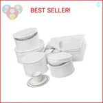 Honey-can-do Dinnerware Containers Set, Perfect For Dish Storage, China. Fixed Price $25.38.