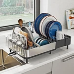 Sunly Expandable Dish Drying Rack, Versatile Brackets For Pots & Pans, Space .... Fixed Price $76.97.