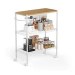 Whitmor 3 Tier Rolling Cart Heavy Duty Metal Storage Kitchen With Shelves. Fixed Price $90.90.