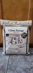 Homewear Hudson Collection Damask China Storage Container Set, 8 Pieces, Tan. Fixed Price $49.95.