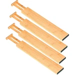 Bamboo Drawer Dividers Set Of 4, Adjustable Organizers For Kitchen, Be.... Fixed Price $27.33.