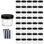 Qappda 4OZ Glass Jars With 40PACK Regular Lids, Black. Fixed Price $41.97.