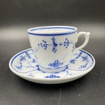 Villeroy & Boch Demitasse Cup Saucer Copenhagen Pattern Flow Blue Antique. Fixed Price $15.99.